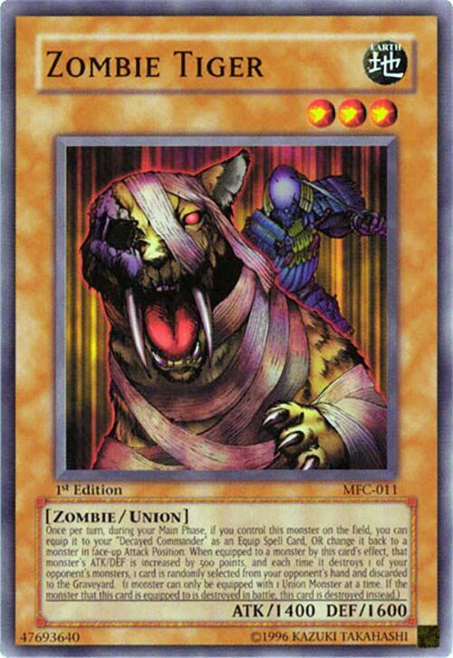Zombie Tiger MFC-011 card from Magician's Force