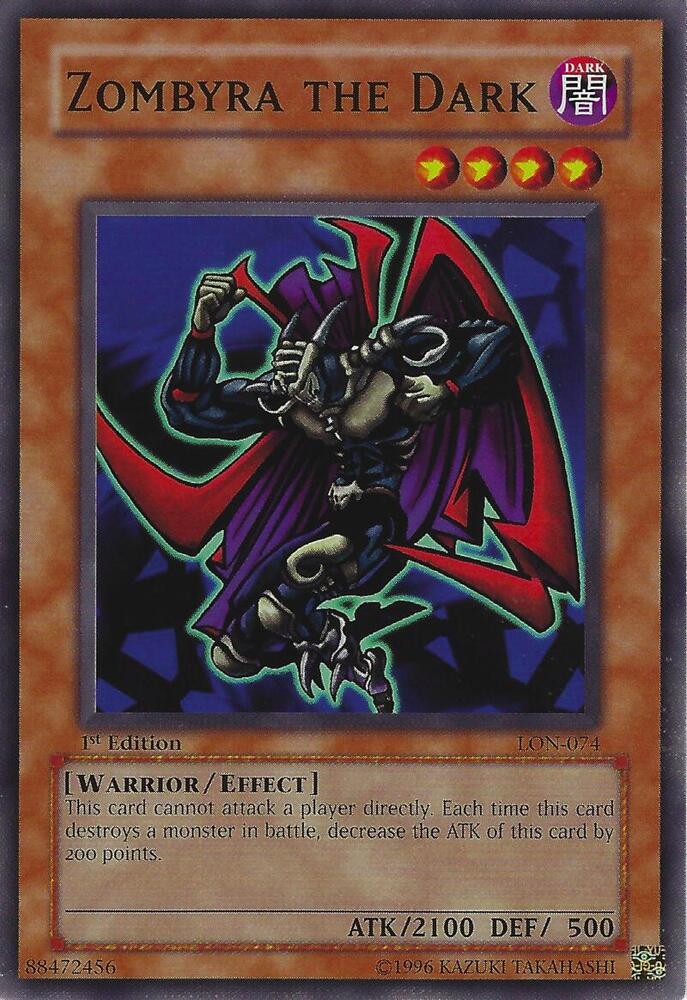 Zombyra the Dark LON-074 card from Labyrinth of Nightmare