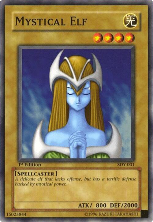 Mystical Elf SDY-001 card from Starter Deck: Yugi