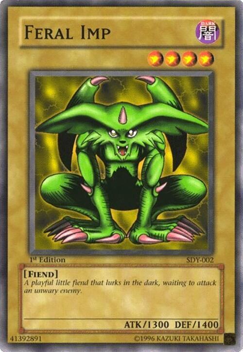 Feral Imp SDY-002 card from Starter Deck: Yugi