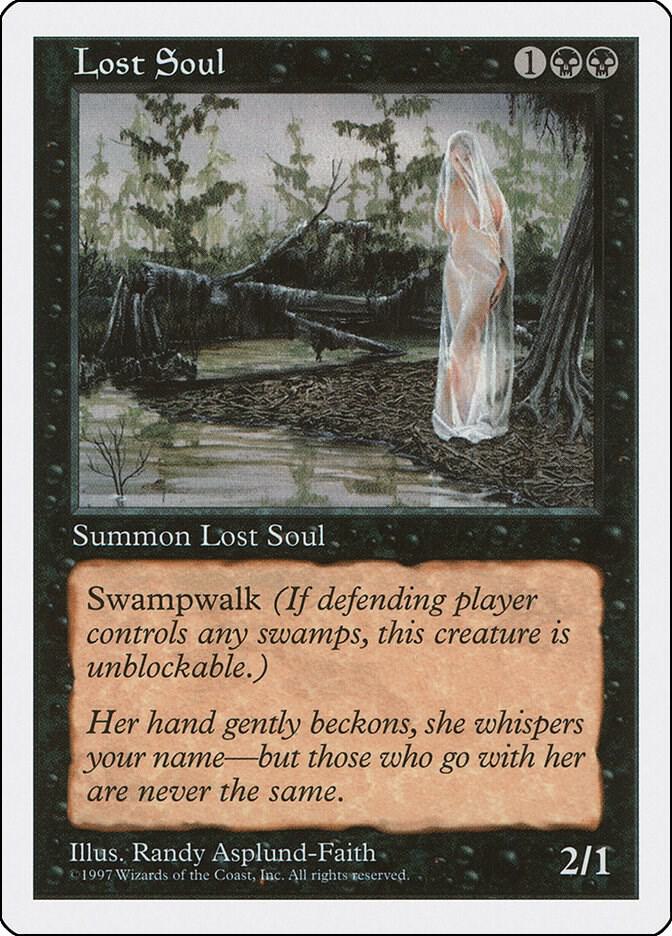 Lost Soul card from Fifth Edition