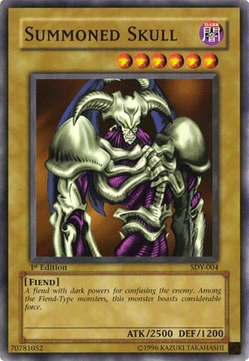 Summoned Skull SDY-004 card from Starter Deck: Yugi