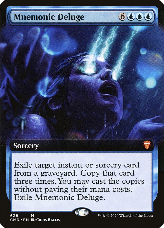 Mnemonic Deluge (Extended Art) 638 card from Commander Legends