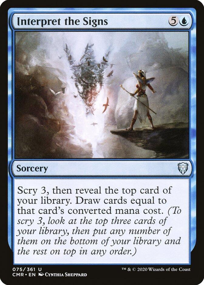 Interpret the Signs 75 card from Commander Legends