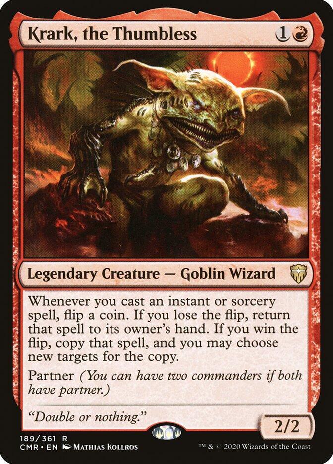 Krark, the Thumbless 189 card from Commander Legends
