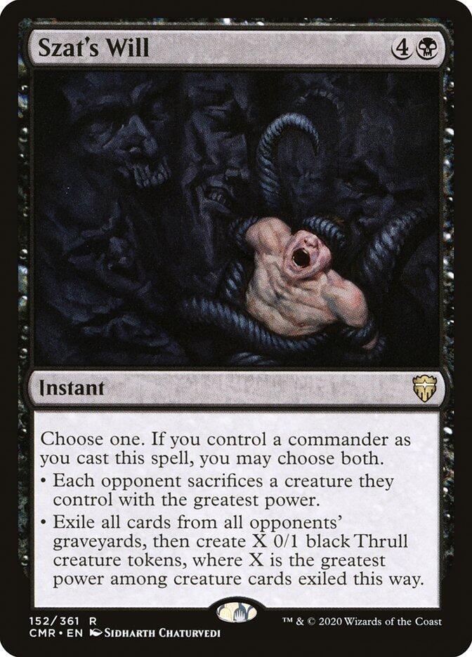 Szat's Will 152 card from Commander Legends