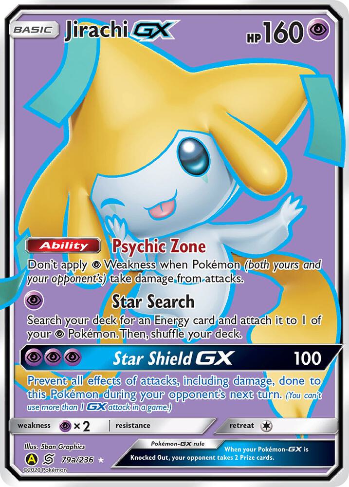 Jirachi GX - 79a/236 079a/236 card from Alternate Art Promos