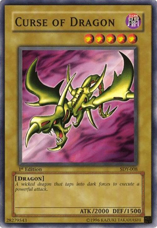Curse of Dragon SDY-008 card from Starter Deck: Yugi