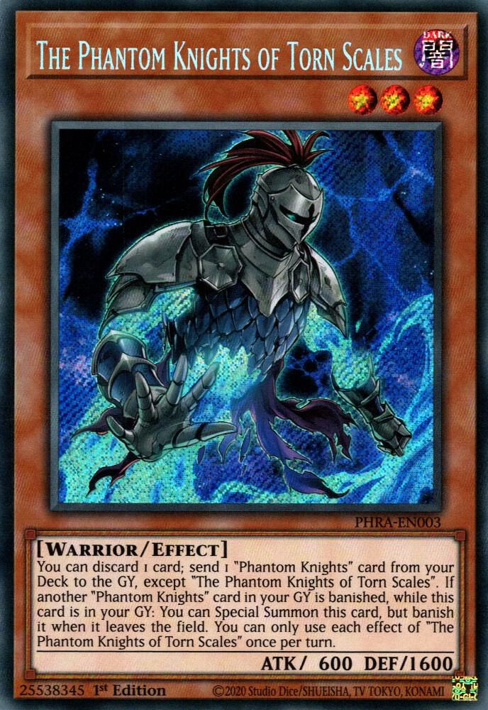 The Phantom Knights of Torn Scales PHRA-EN003 card from Phantom Rage