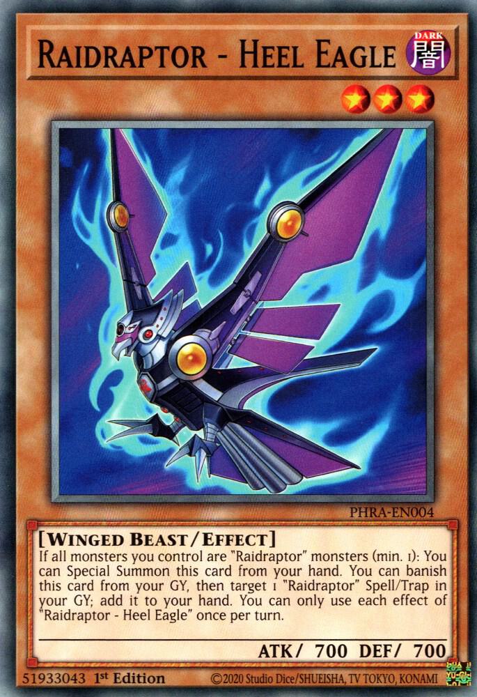 Raidraptor - Heel Eagle PHRA-EN004 card from Phantom Rage