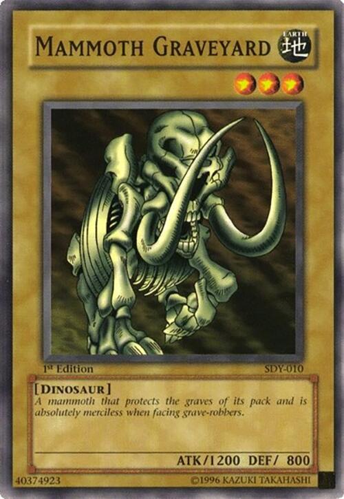 Mammoth Graveyard SDY-010 card from Starter Deck: Yugi