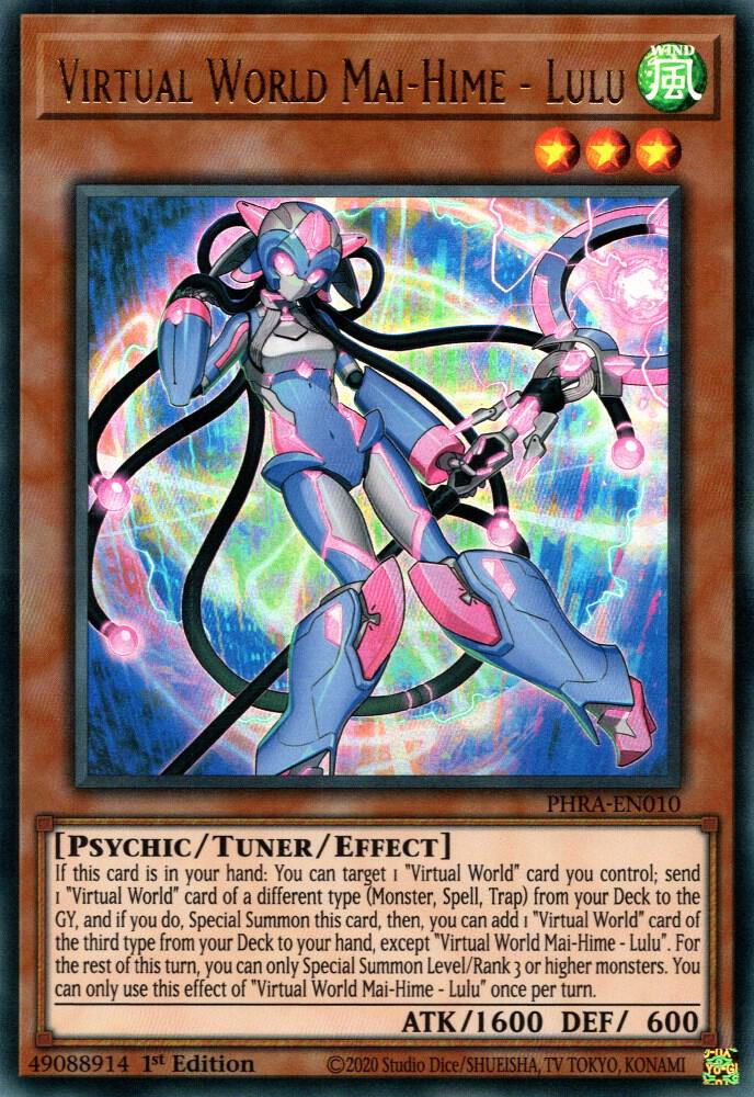 Virtual World Mai-Hime - Lulu PHRA-EN010 card from Phantom Rage