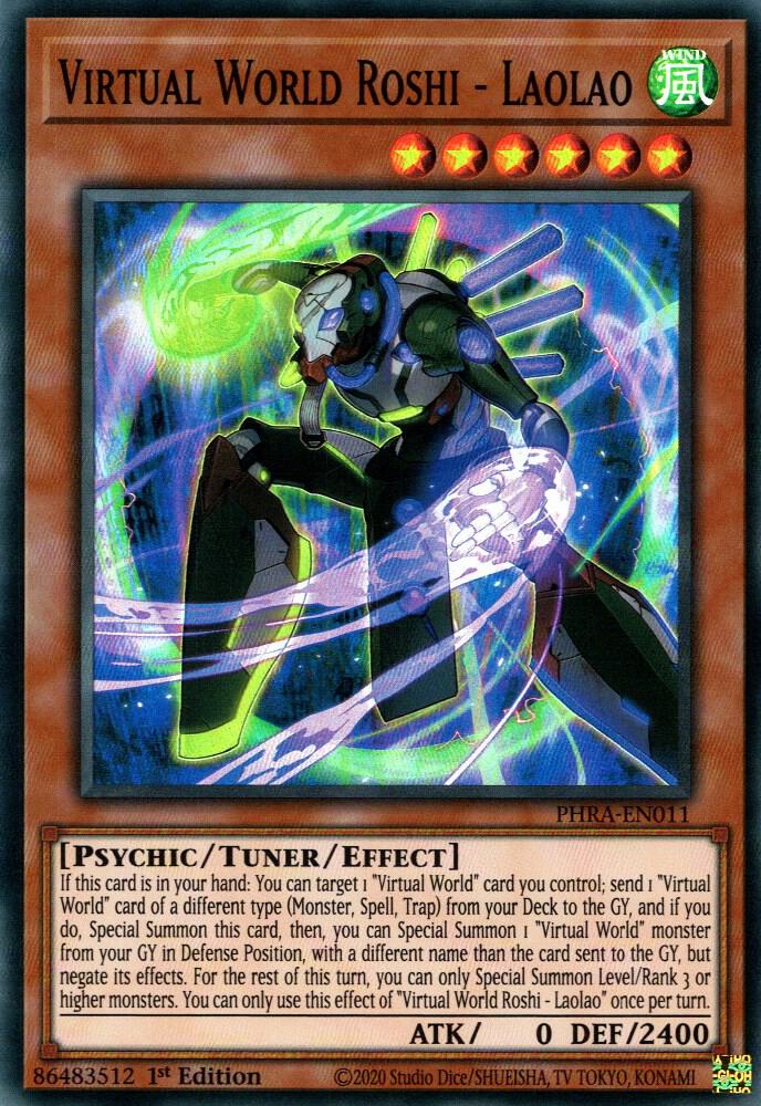 Virtual World Roshi - Laolao PHRA-EN011 card from Phantom Rage