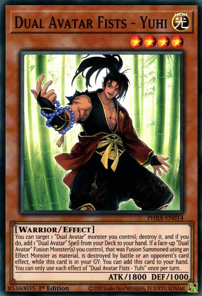 Dual Avatar Fists - Yuhi PHRA-EN014 card from Phantom Rage