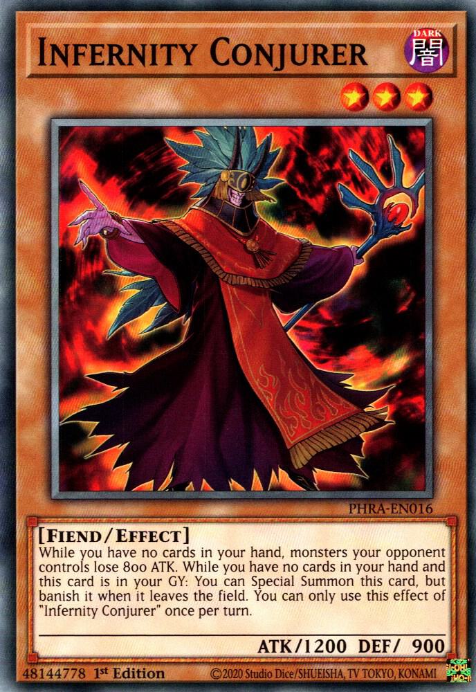 Infernity Conjurer PHRA-EN016 card from Phantom Rage