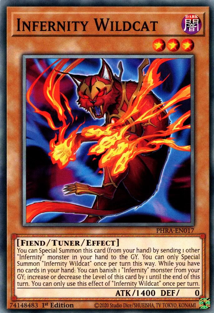 Infernity Wildcat PHRA-EN017 card from Phantom Rage