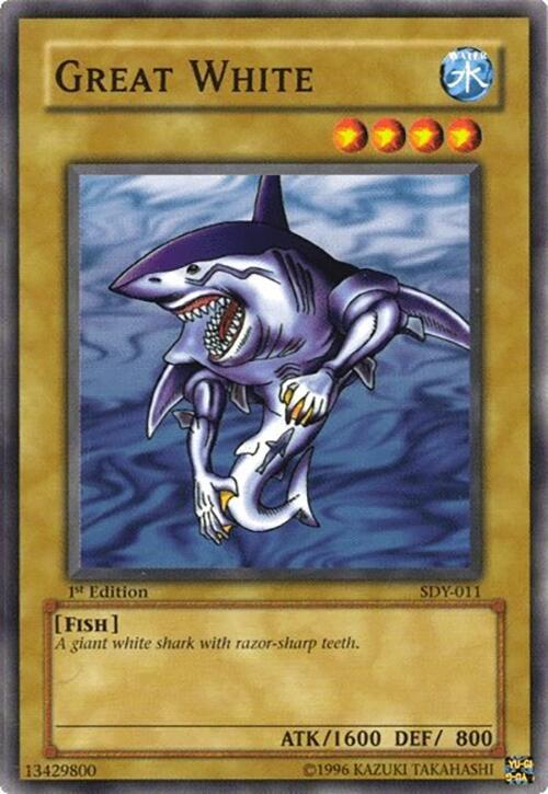 Great White SDY-011 card from Starter Deck: Yugi