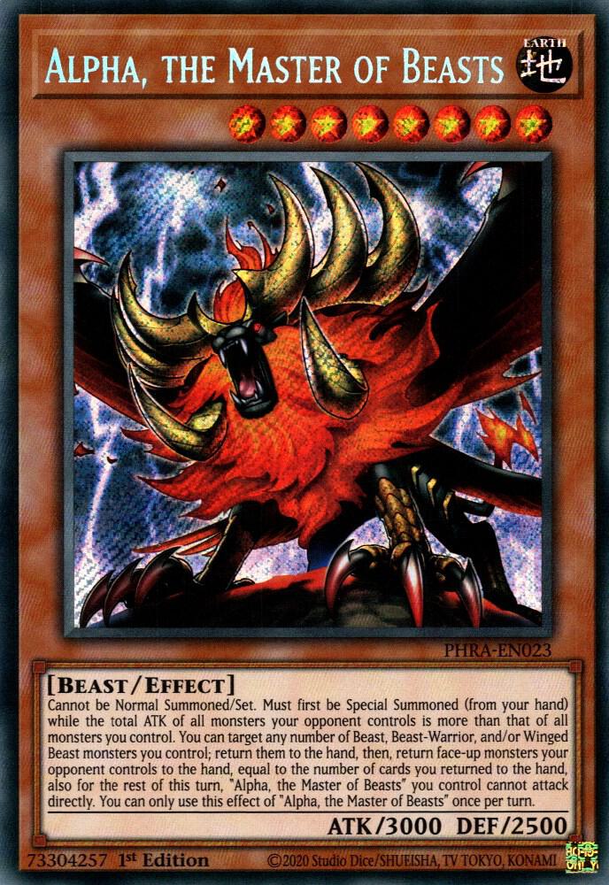 Alpha, the Master of Beasts PHRA-EN023 card from Phantom Rage
