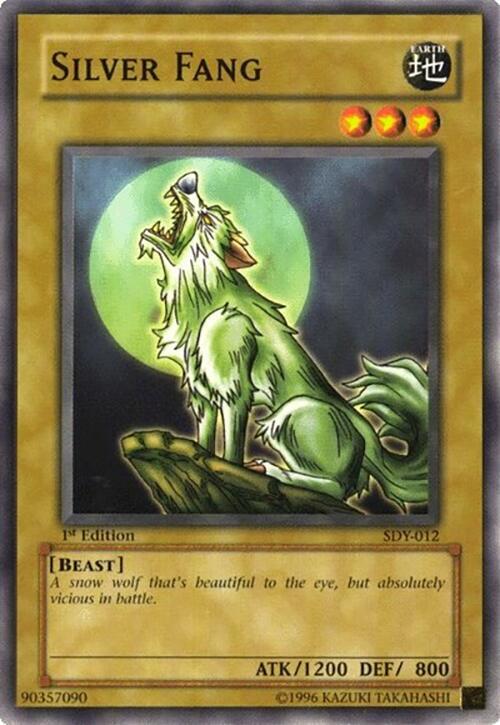 Silver Fang SDY-012 card from Starter Deck: Yugi