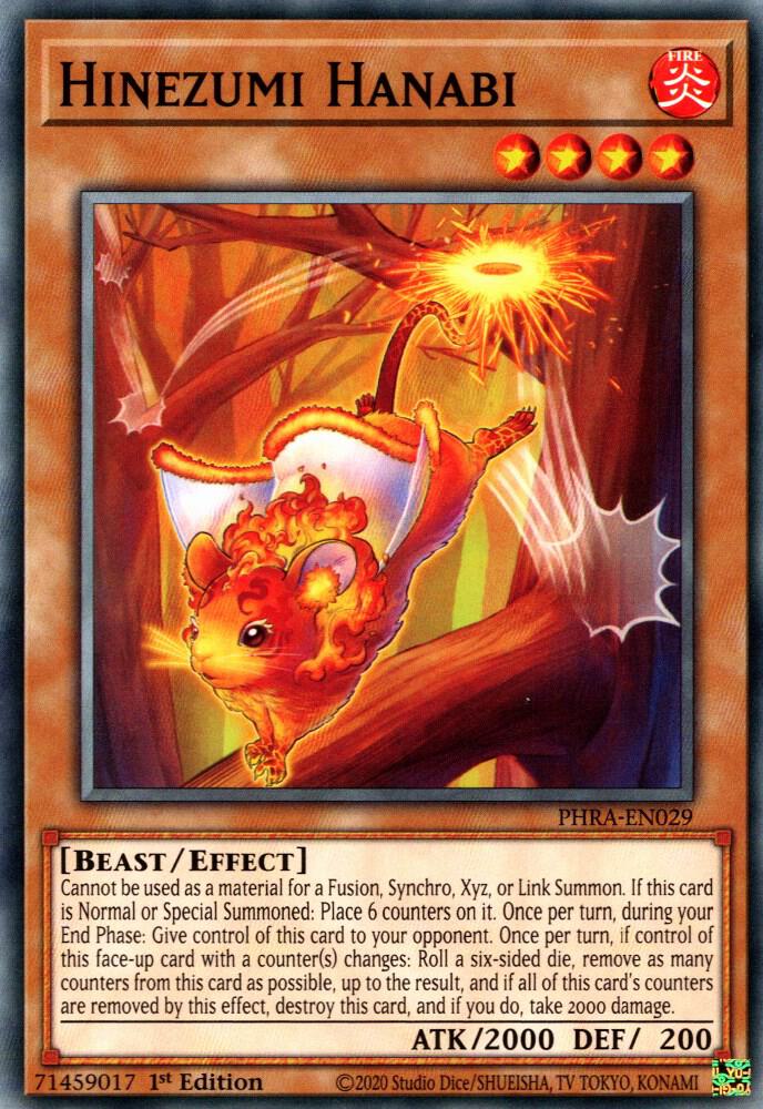 Hinezumi Hanabi PHRA-EN029 card from Phantom Rage