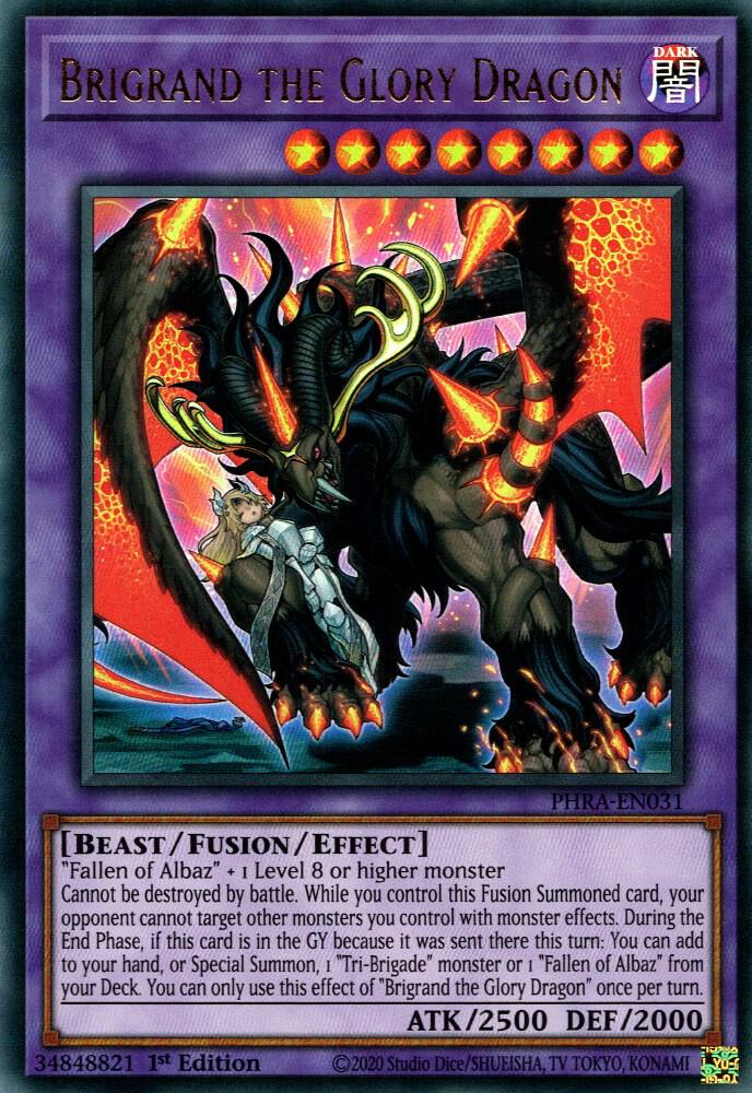 Brigrand the Glory Dragon PHRA-EN031 card from Phantom Rage
