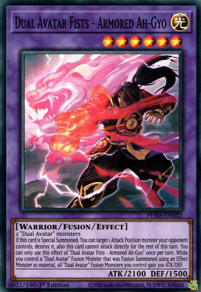 Dual Avatar Fists - Armored Ah-Gyo PHRA-EN032 card from Phantom Rage