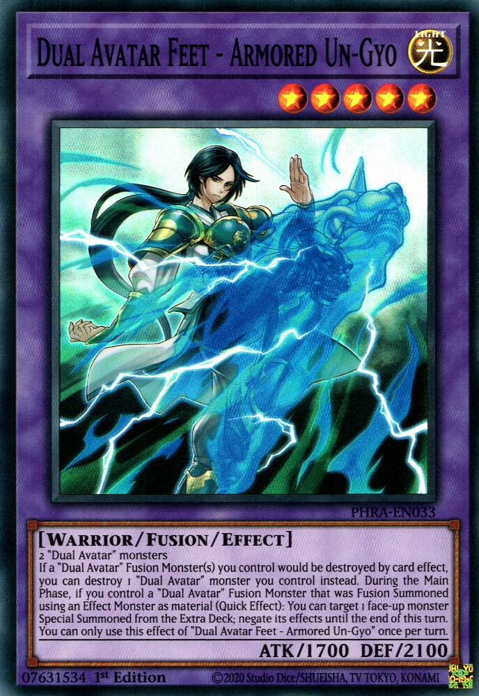 Dual Avatar Feet - Armored Un-Gyo PHRA-EN033 card from Phantom Rage