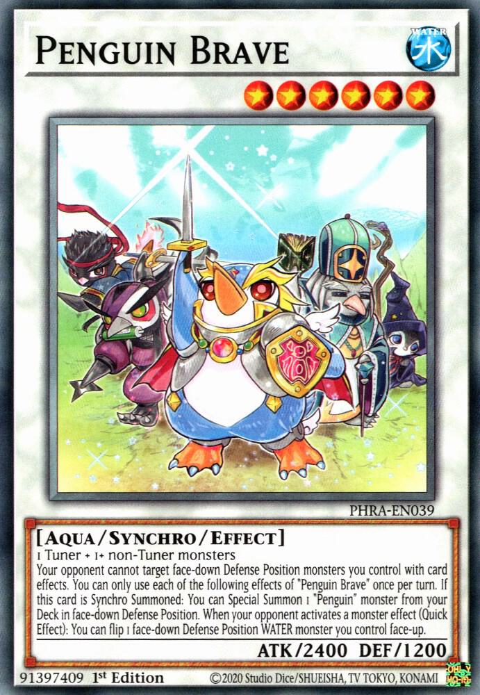 Penguin Brave PHRA-EN039 card from Phantom Rage
