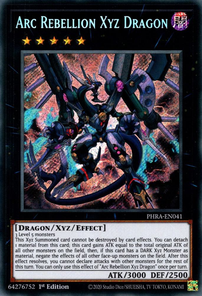 Arc Rebellion Xyz Dragon PHRA-EN041 card from Phantom Rage