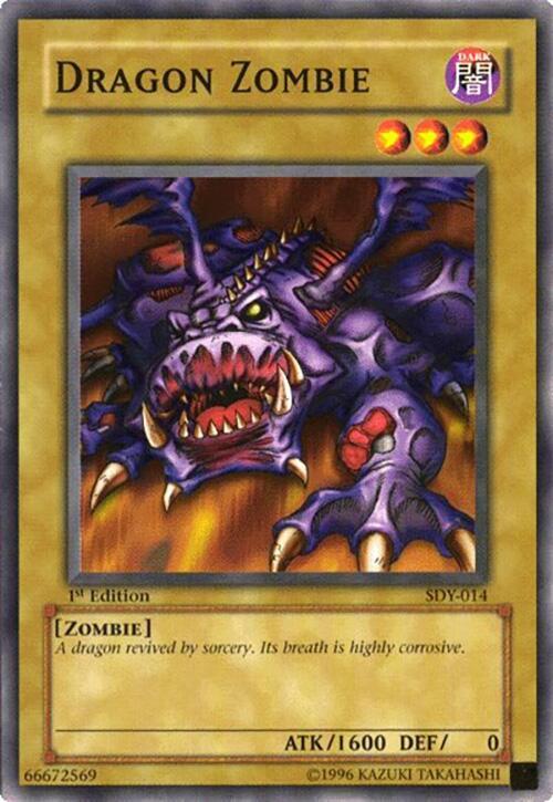 Dragon Zombie SDY-014 card from Starter Deck: Yugi