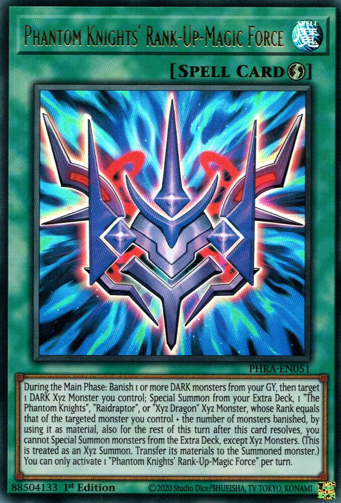Phantom Knights' Rank-Up-Magic Force PHRA-EN051 card from Phantom Rage