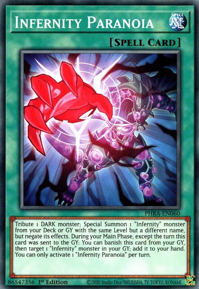 Infernity Paranoia PHRA-EN060 card from Phantom Rage