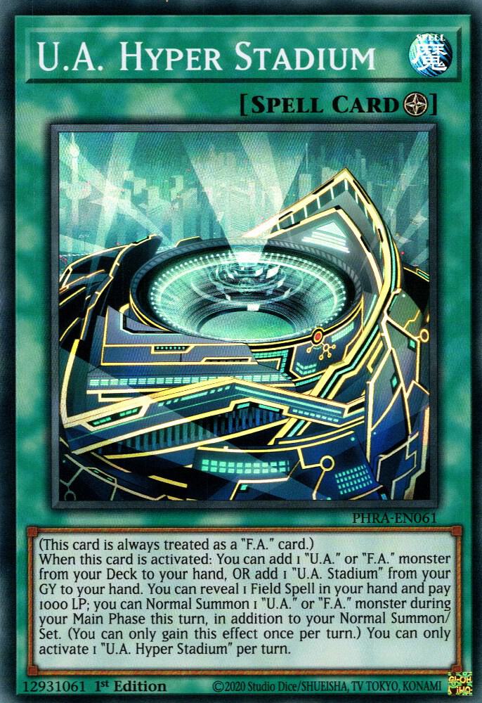 U.A. Hyper Stadium PHRA-EN061 card from Phantom Rage