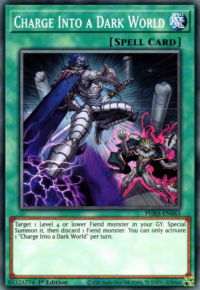 Charge Into a Dark World PHRA-EN063 card from Phantom Rage