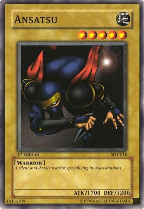 Ansatsu SDY-016 card from Starter Deck: Yugi