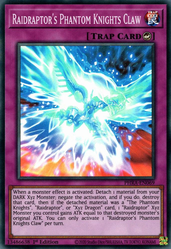 Raidraptor's Phantom Knights Claw PHRA-EN069 card from Phantom Rage