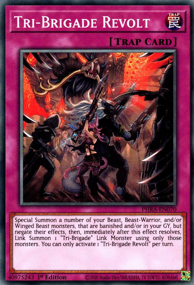 Tri-Brigade Revolt PHRA-EN070 card from Phantom Rage