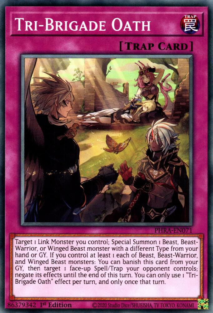 Tri-Brigade Oath PHRA-EN071 card from Phantom Rage