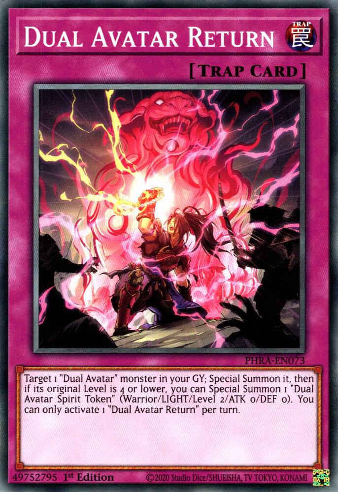 Dual Avatar Return PHRA-EN073 card from Phantom Rage