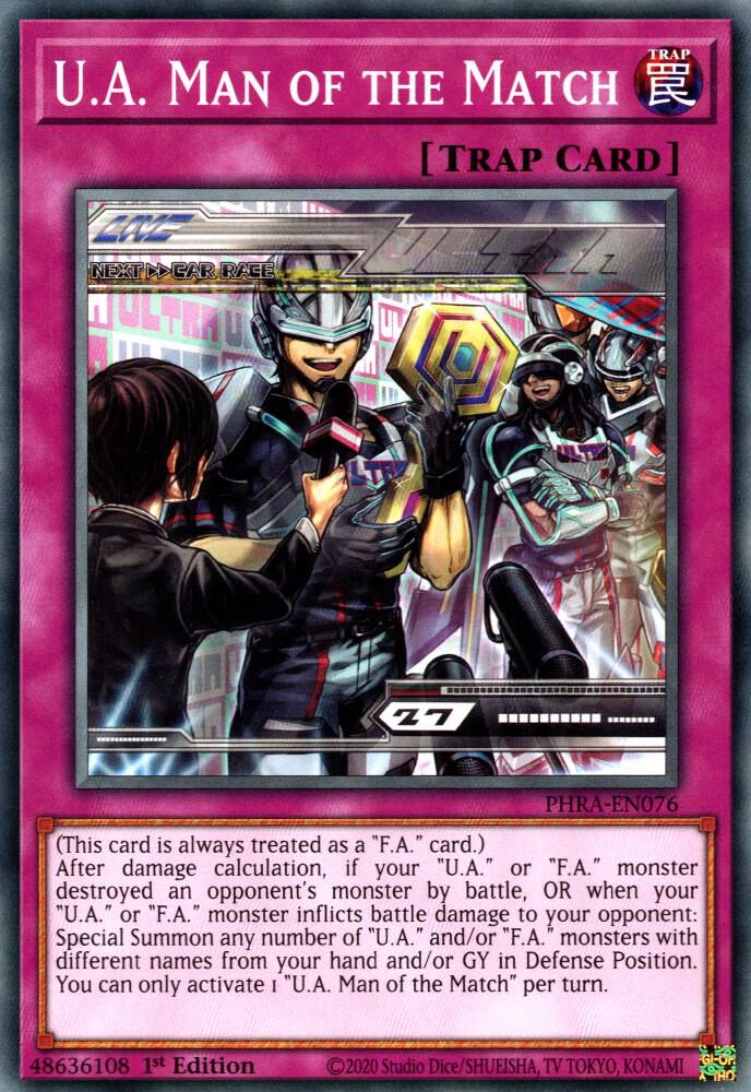 U.A. Man of the Match PHRA-EN076 card from Phantom Rage