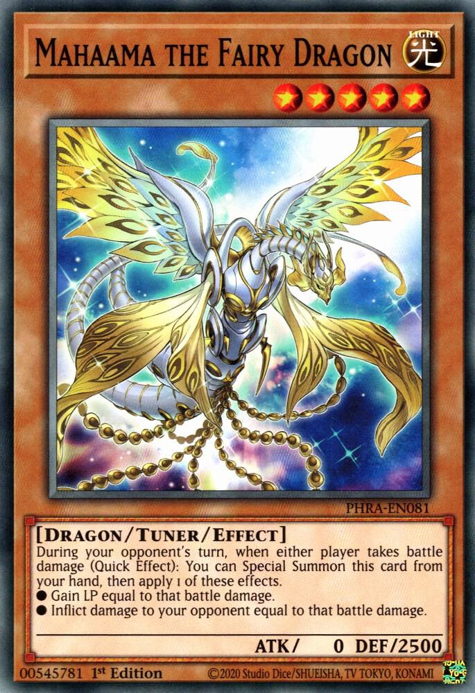 Mahaama the Fairy Dragon PHRA-EN081 card from Phantom Rage