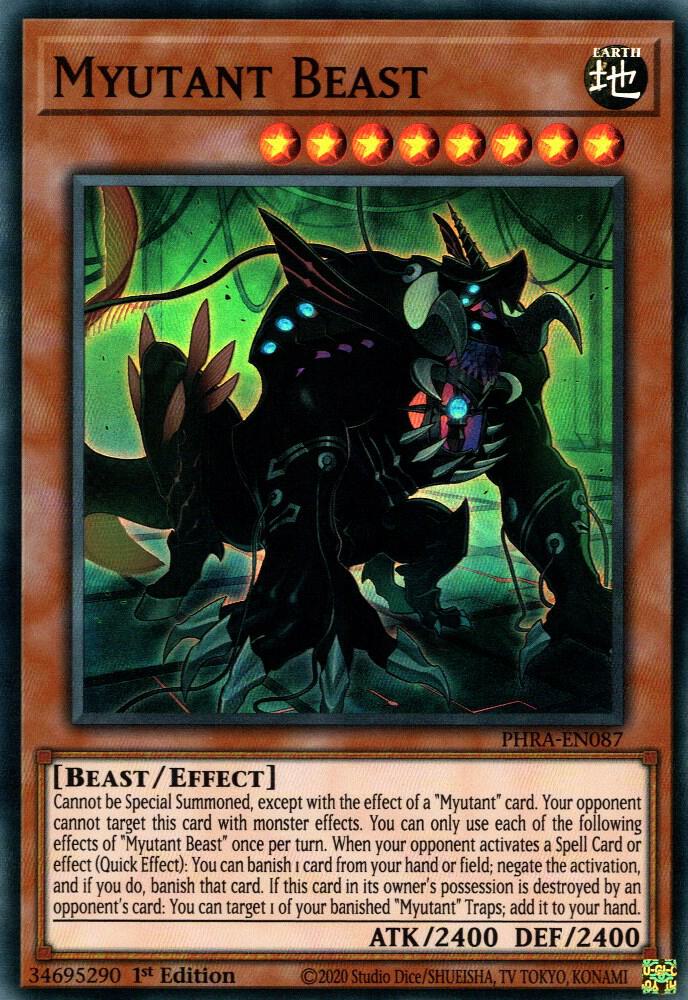 Myutant Beast PHRA-EN087 card from Phantom Rage