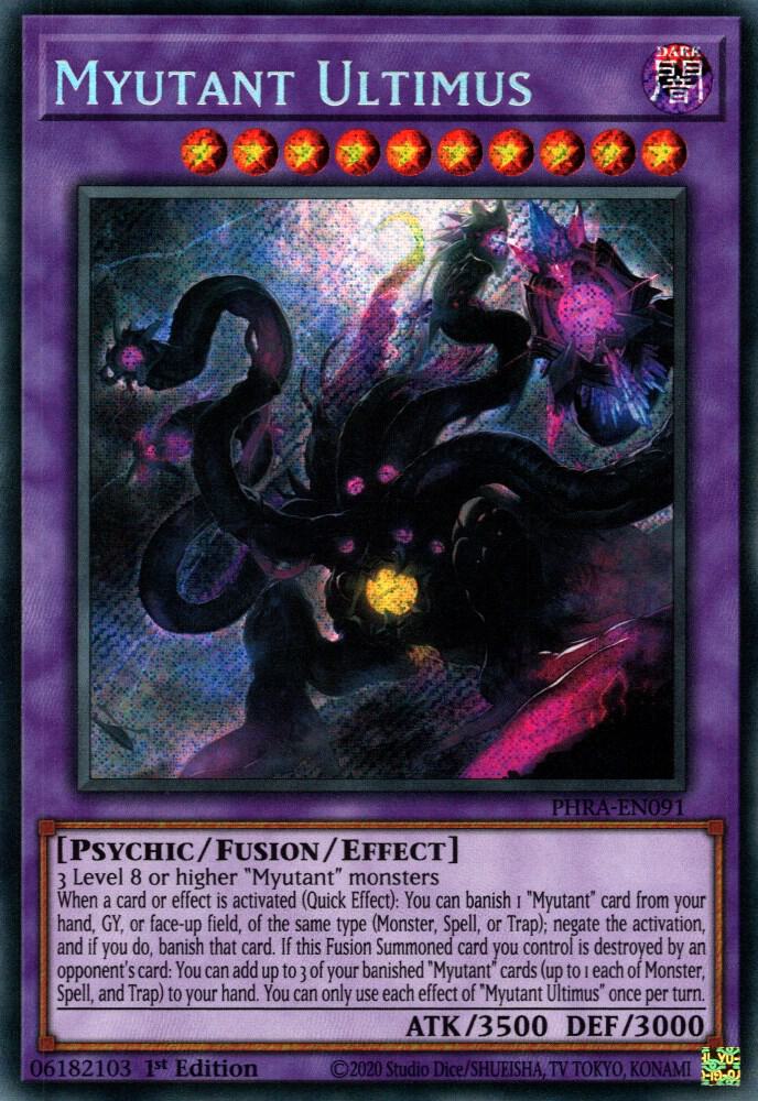 Myutant Ultimus PHRA-EN091 card from Phantom Rage
