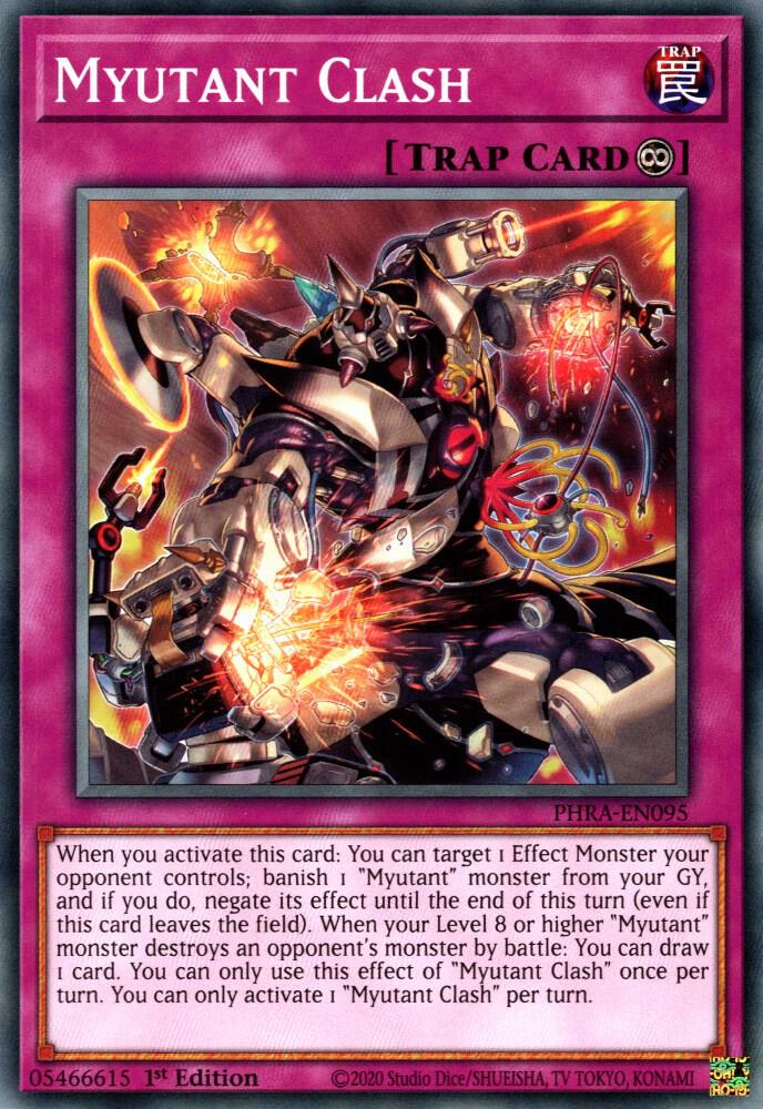 Myutant Clash PHRA-EN095 card from Phantom Rage