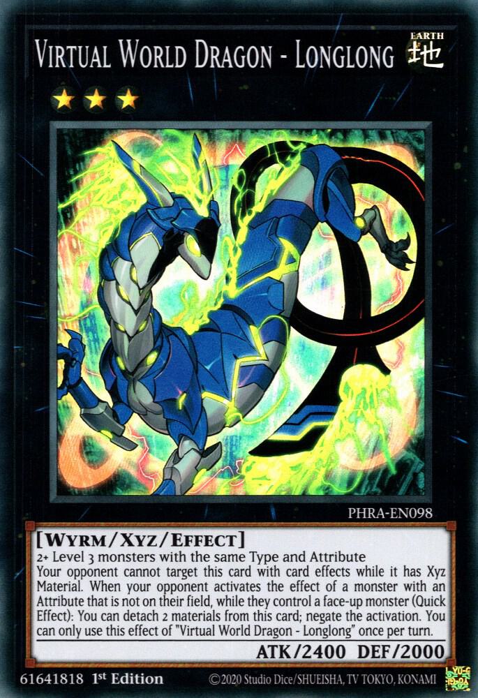 Virtual World Dragon - Longlong PHRA-EN098 card from Phantom Rage