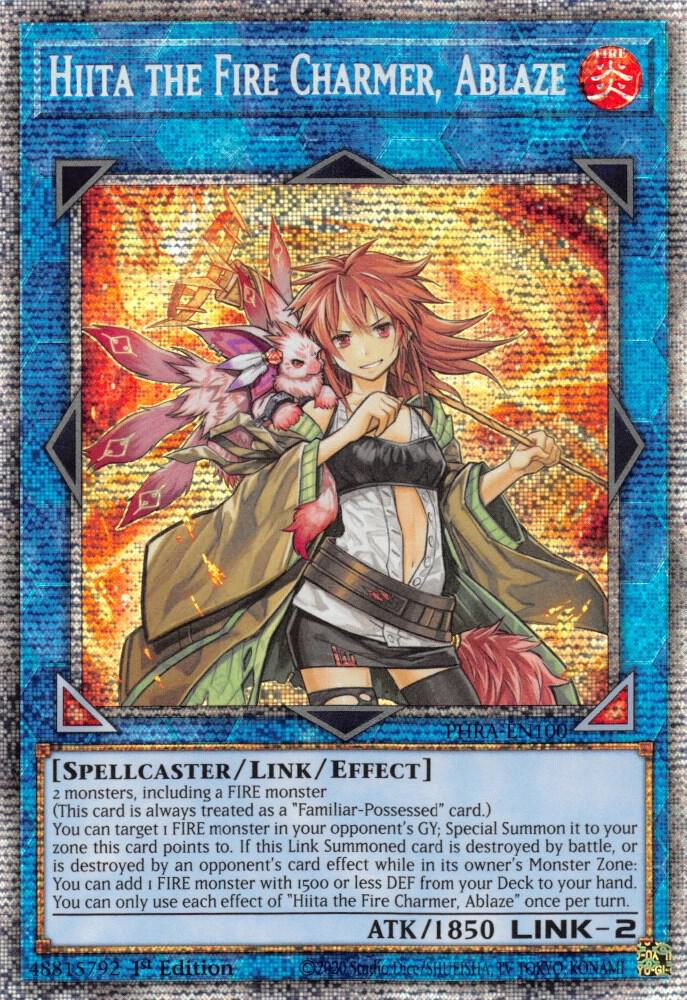 Hiita the Fire Charmer, Ablaze (Starlight Rare) PHRA-EN100 card from Phantom Rage