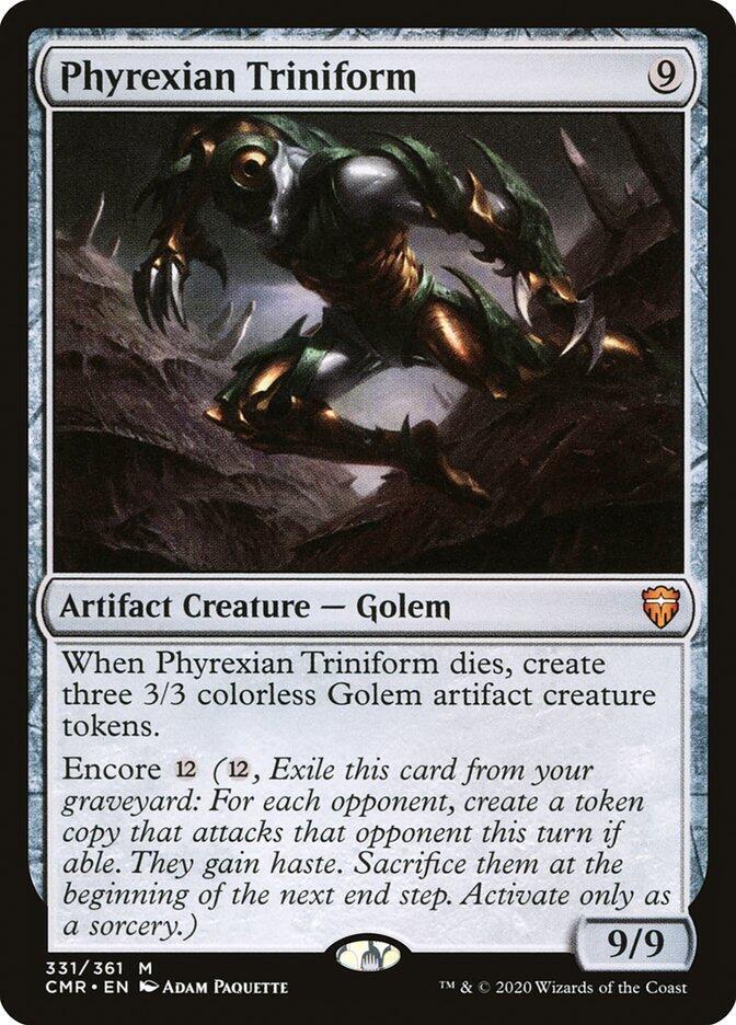 Phyrexian Triniform 331 card from Commander Legends