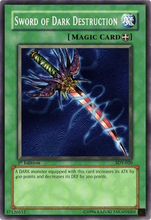 Sword of Dark Destruction SDY-020 card from Starter Deck: Yugi