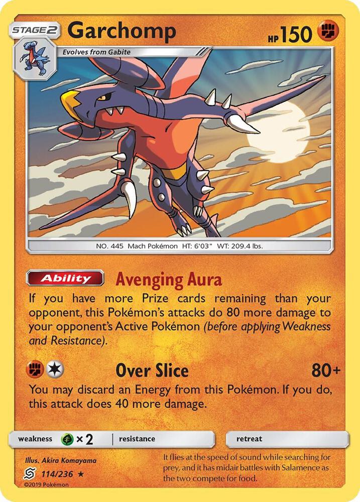 Garchomp (SM Unified Minds) 114/236 card from Deck Exclusives