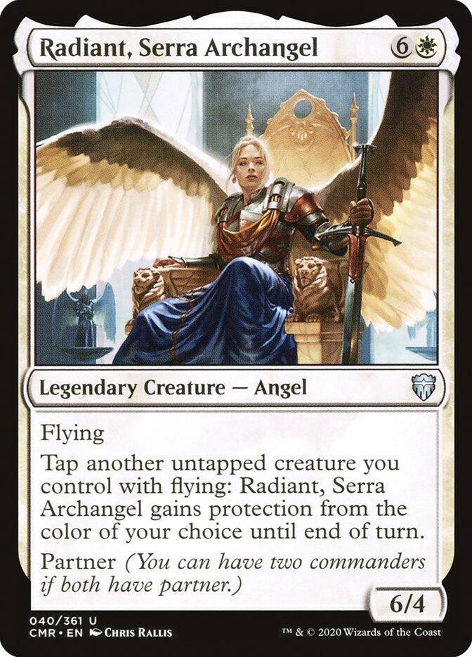Radiant, Serra Archangel 40 card from Commander Legends